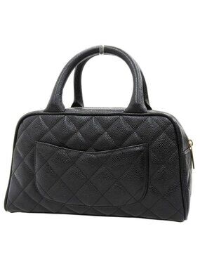 Chanel Quilted Mini Boston Handbag